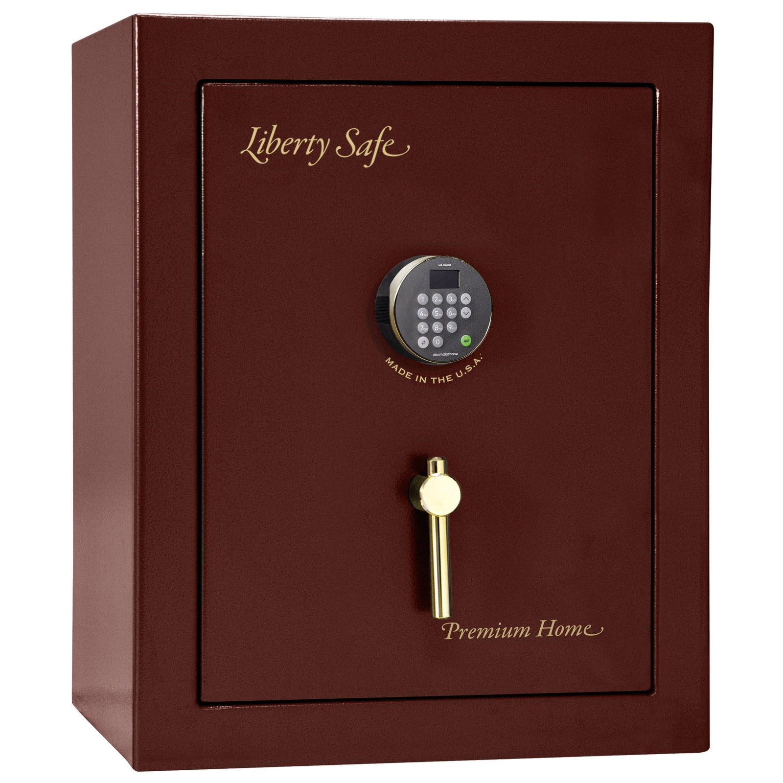 Liberty Premium Home Series safe in Burgundy finish