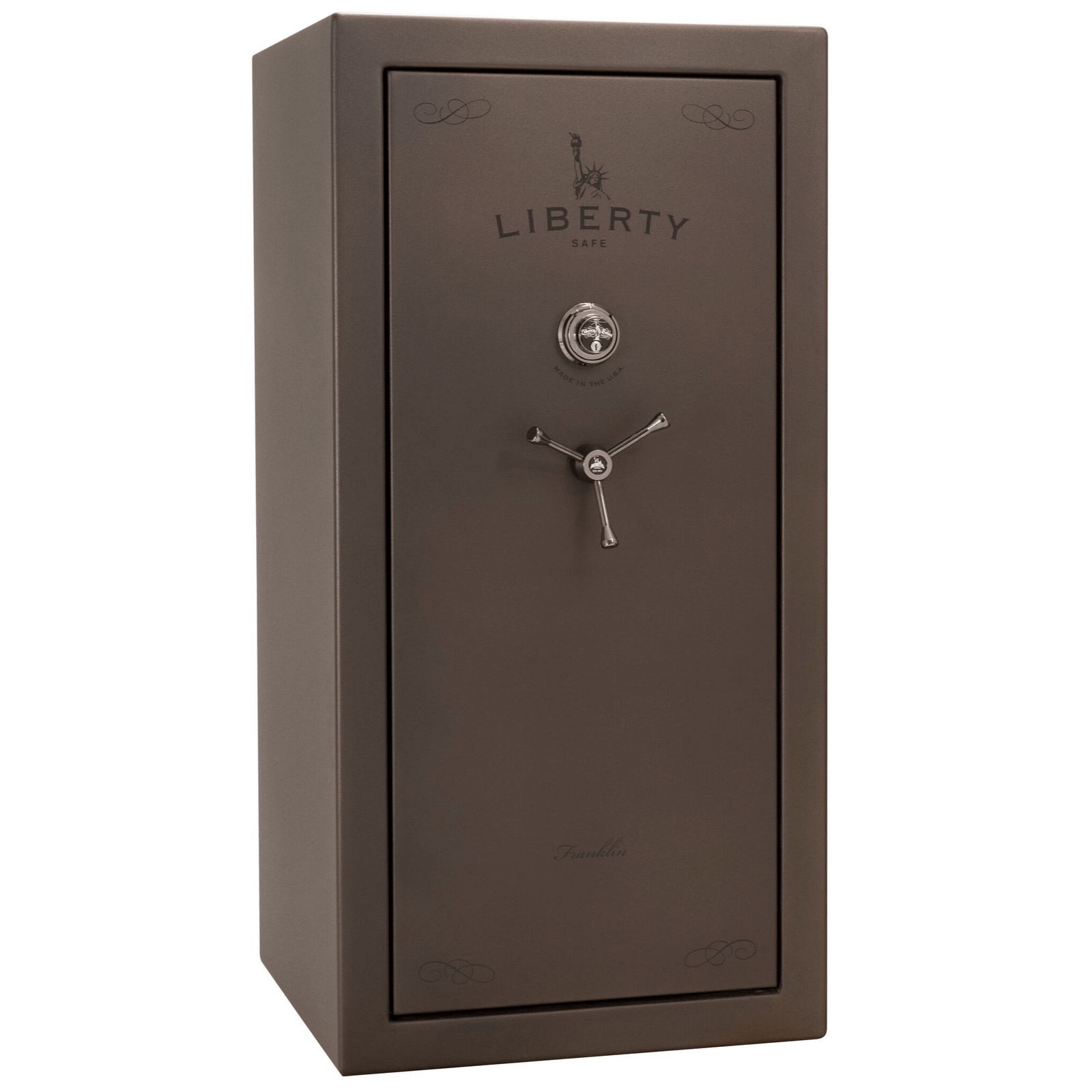 Liberty Old Franklin Series safe in Black finish, mechanical lock